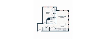 Capitol Rose Luxury Apartments in Washington, DC A21 Floor Plan