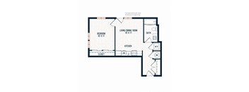 Capitol Rose Luxury Apartments in Washington, DC A23 Floor Plan