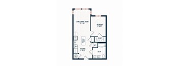 Capitol Rose Luxury Apartments in Washington, DC A2 A Floor Plan
