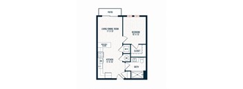 Capitol Rose Luxury Apartments in Washington, DC A2 B Floor Plan