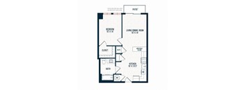 Capitol Rose Luxury Apartments in Washington, DC A4 Floor Plan