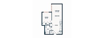Capitol Rose Luxury Apartments in Washington, DC A5 B Floor Plan