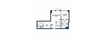 Capitol Rose Luxury Apartments in Washington, DC A6 B Floor Plan