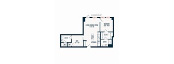 Capitol Rose Luxury Apartments in Washington, DC A6 Floor Plan
