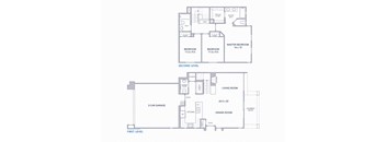 CasaLago Eastlake Apartments 2D Floor Plans T3