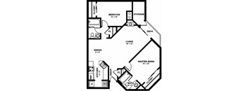 Cascadia Pointe Apartments in Everett, Washington Wallace Floor Plan