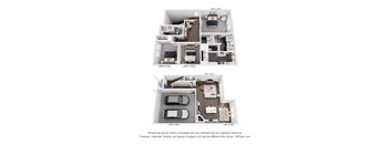 Caso Leander 3D Floor Plans - C2 single family