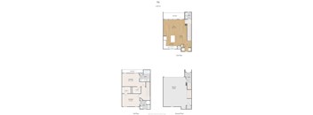 Centric One90 Apartments in Plano, Texas Townhome Floor Plan