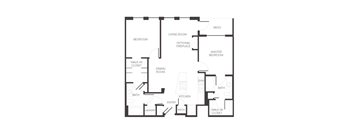 City House Apartments in Denver, Colorado Wynkoop Floor Plan