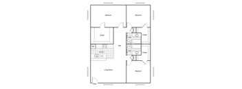 Cobble Hill Apartments in Fort Worth, Texas C1 Floor Plan