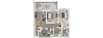 Columbia Riverwalk 2x2 C Floor Plan