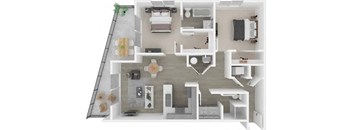 Columbia Riverwalk 2x2 E Floor Plan