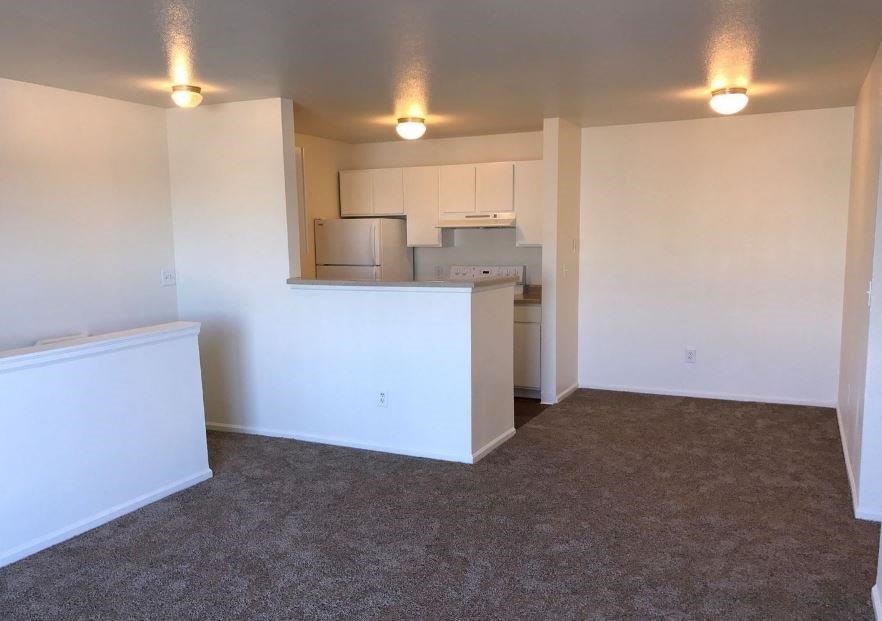 Columbine West Apartments Living Room and Kitchen