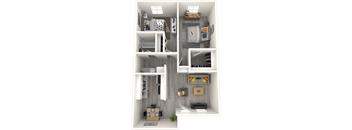 Sono Tempe Apartment Homes 3D Floor Plan The Cooper