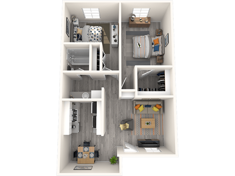 Sono Tempe Apartment Homes 3D Floor Plan The Cooper