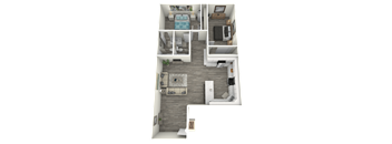 Sentry Tempe Apartment Homes 2x2 Sunset Floor Plan