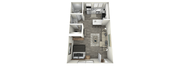 Sentry Tempe Apartment Homes Studio Floor Plan