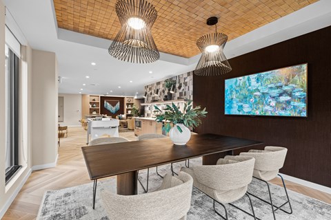 Corner 63 Apartments working lounge area