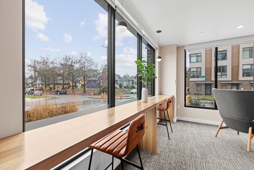 Corner 63 Apartments working bar