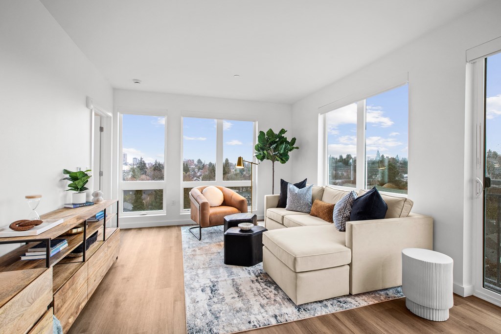 Corner 63 Apartments living room