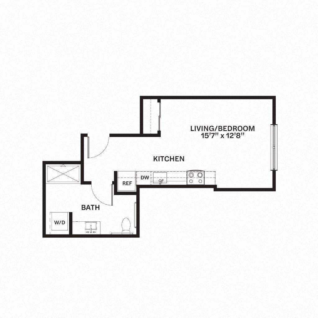 A5 Floor Plan at Corner 63, Seattle, 98115