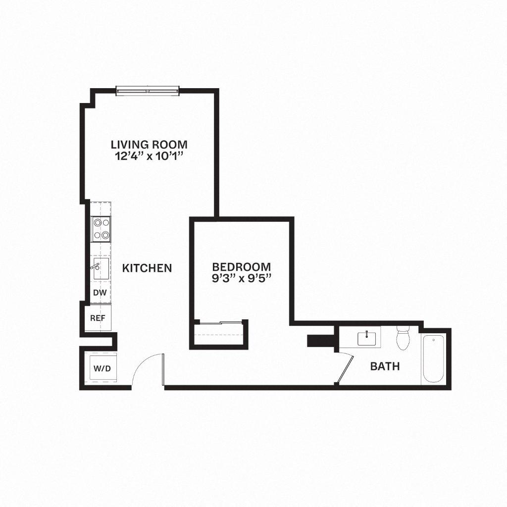 B4 Floor Plan at Corner 63, Seattle, WA