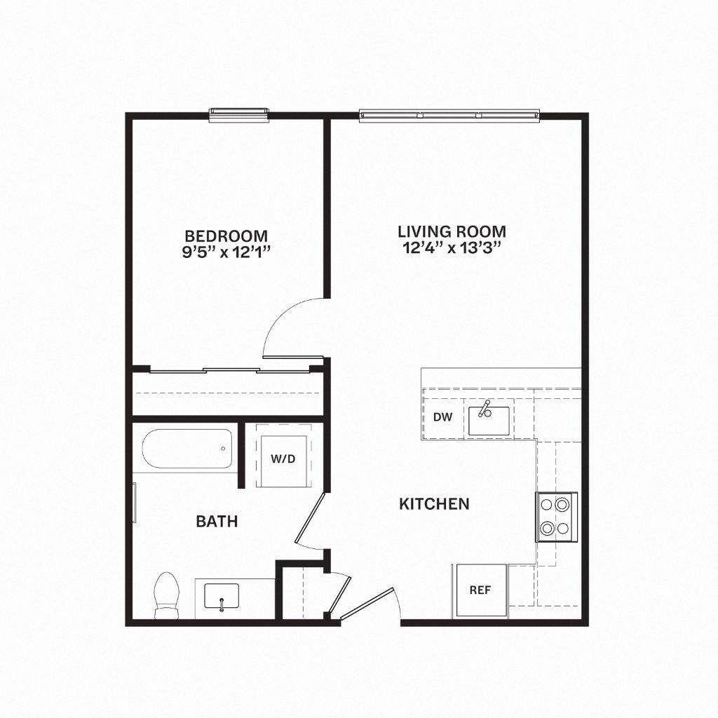 C14 Floor Plan at Corner 63, Washington 98115