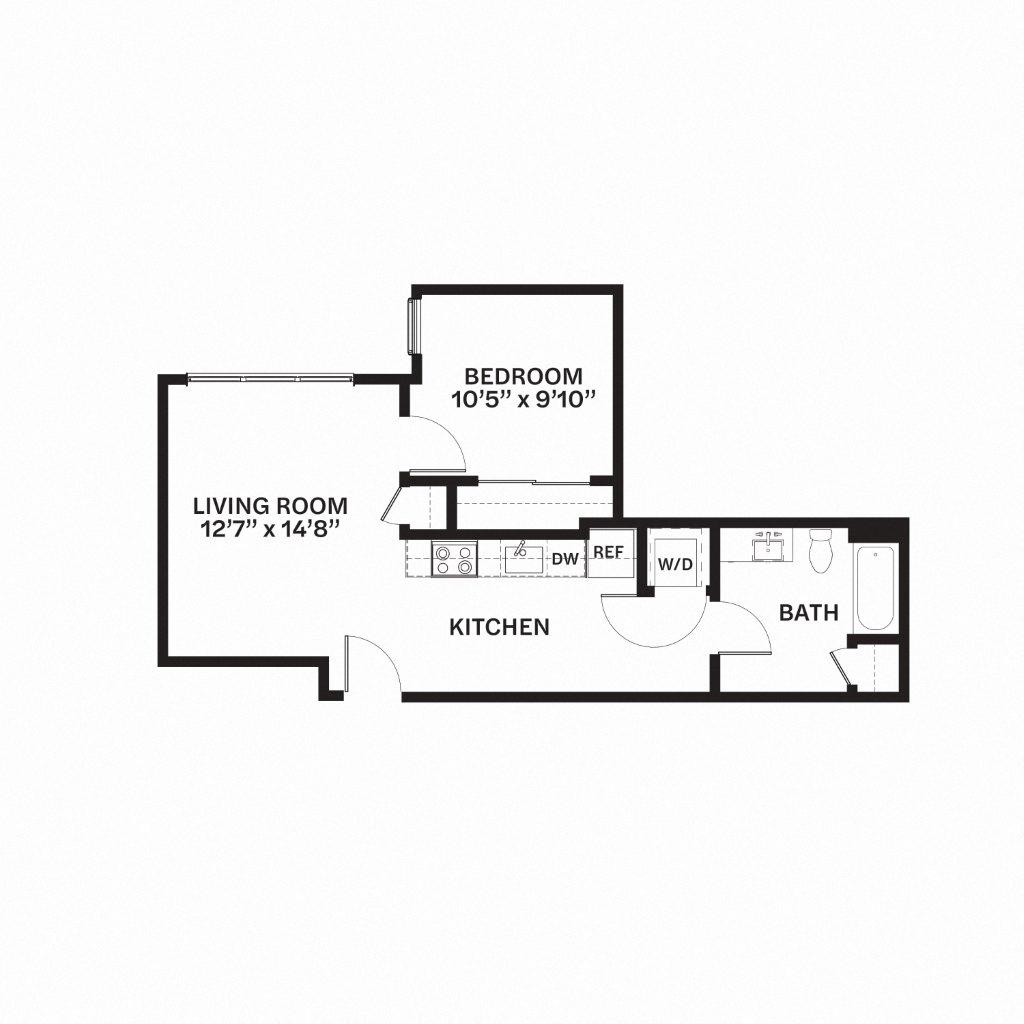 C19 Floor Plan at Corner 63, Seattle, Washington