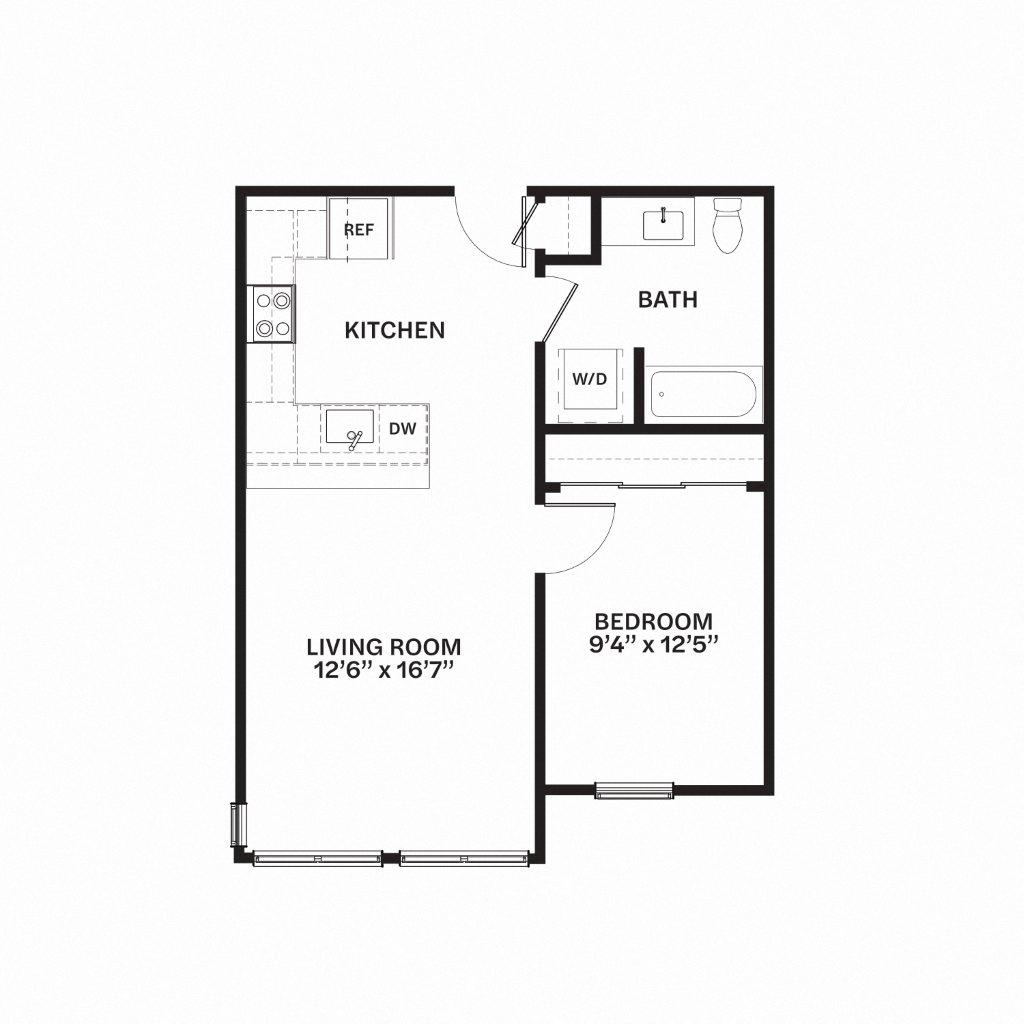 C22 Floor Plan at Corner 63, Seattle