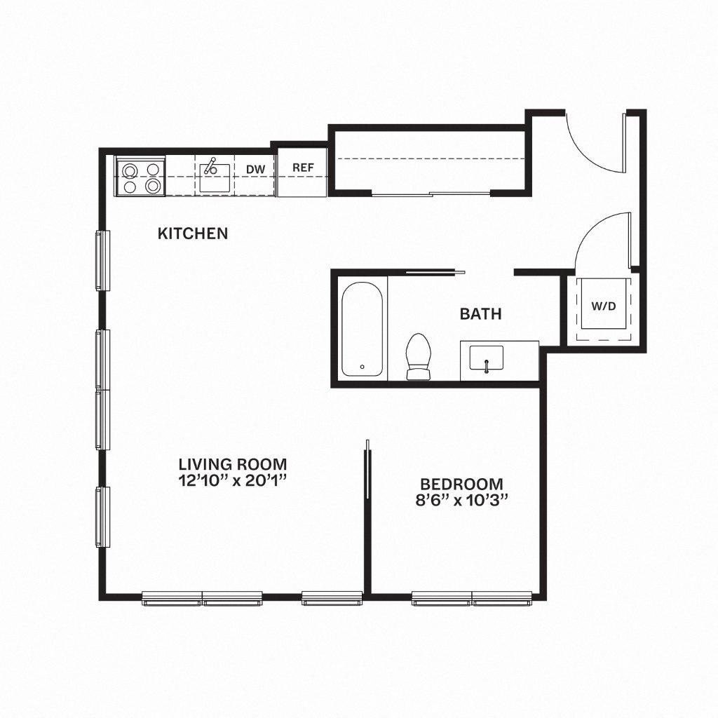 C26 Floor Plan at Corner 63, Seattle