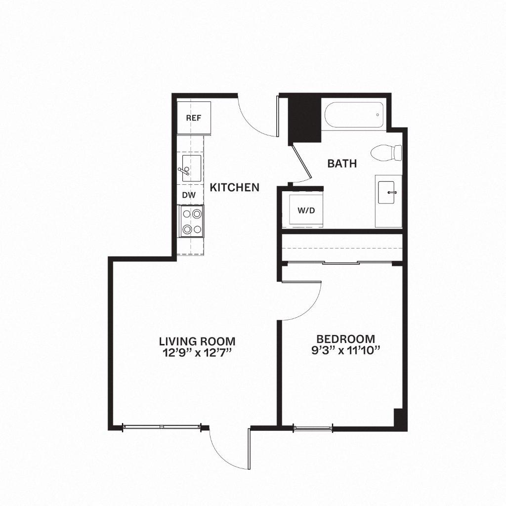 C4 Floor Plan at Corner 63, Washington