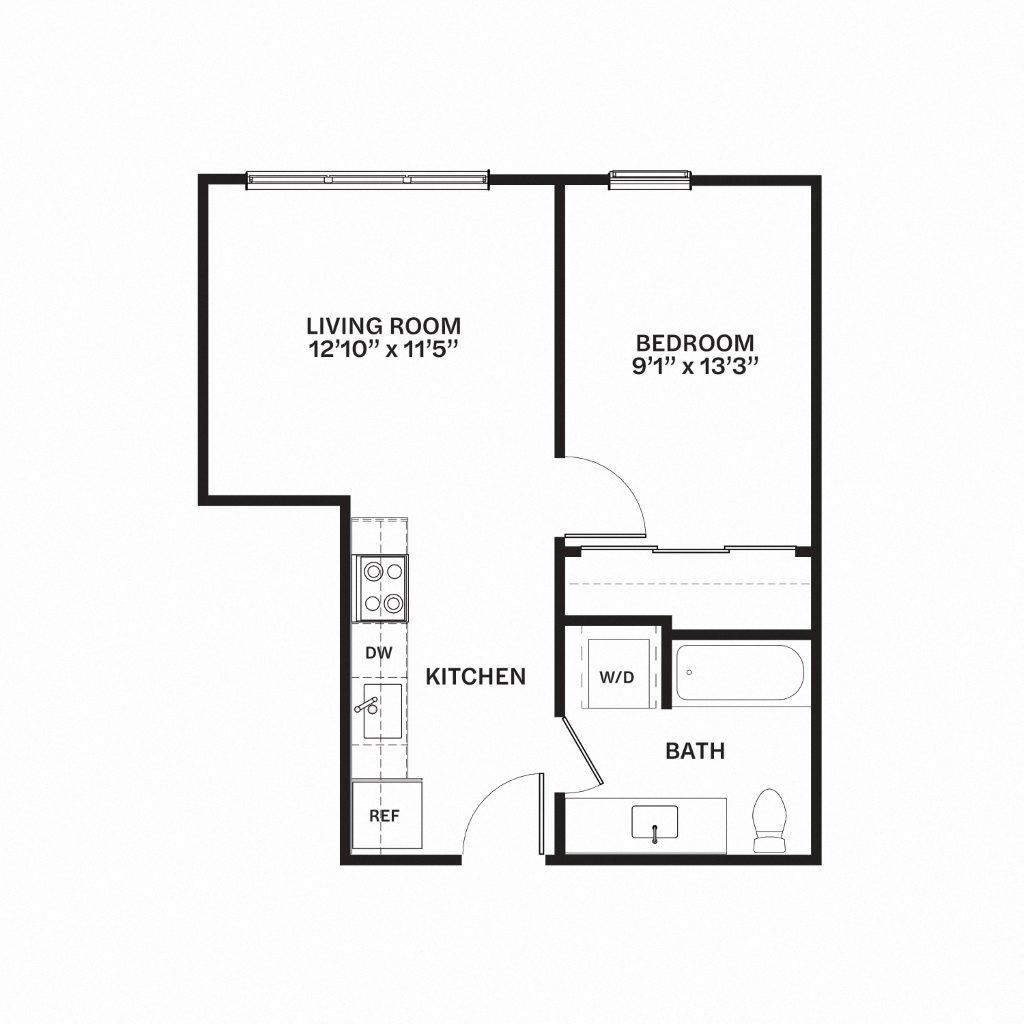 C5 Floor Plan at Corner 63, Washington 98115