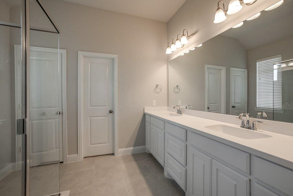 Cottages at the Realm Bathroom with Double Vanity