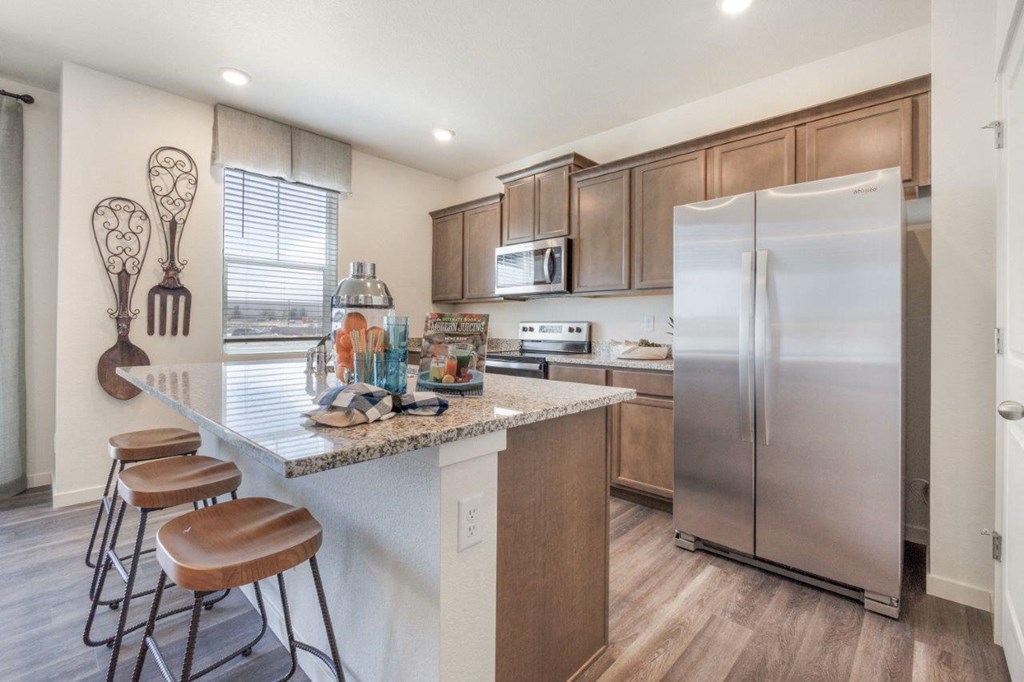 Cottonwood Hollow Model Kitchen with Island