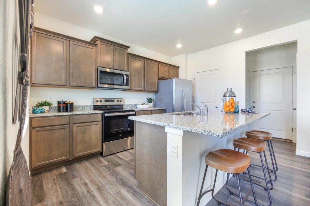 Cottonwood Hollow Model Kitchen with Island