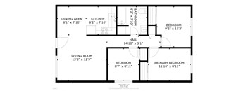 floor plan of the lower level of the house