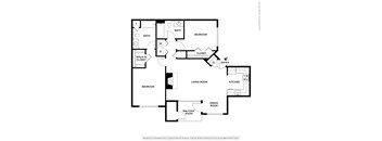 Crosspointe Apartments Two Bedroom Two Bathroom Floor Plan