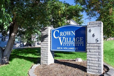 Crown Village Apartments Monument Sign