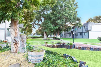 Crown Village Apartments Courtyard and Greenbelt - Photo Gallery 2