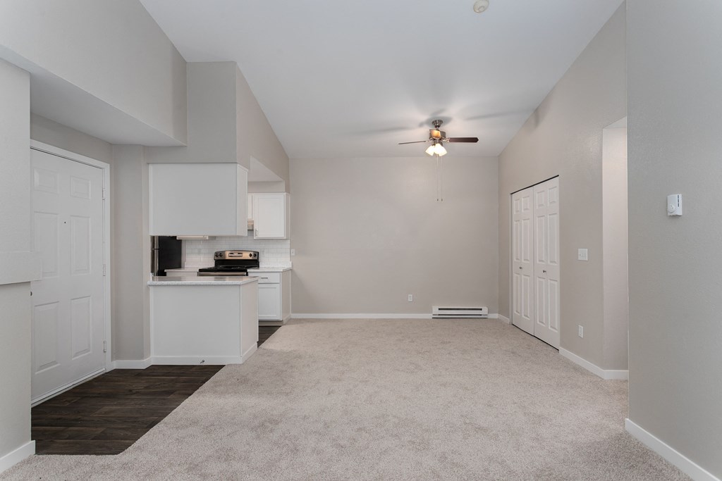 Novela Apartments Living Room and Front Entrance