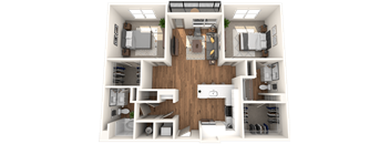 Alton Optimist Park 3D Floor Plan Cupola