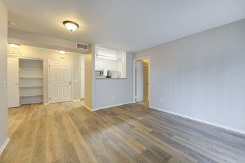 Cypress Villas Apartments Living Room and Hallway - Photo Gallery 4