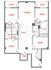 Legacy West End Apartments D1 Floor Plan