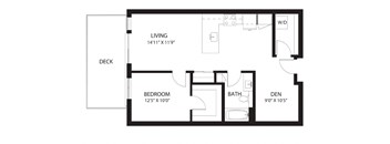 Vela Apartments D7 with Den Floor Plan