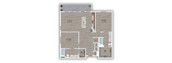 2E Floor Plan at Discovery at The Realm, Texas