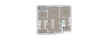 Discovery at the Realm Apartments 2H 2D Floor Plan