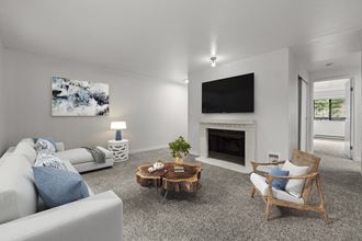 Brackett Apartments Model Living Room