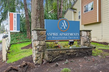 Aspire Apartments at Mountlake Terrace Exterior Monument Sign - Photo Gallery 41