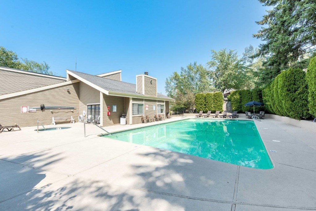 Townhomes with a View Pool Area and Clubhouse