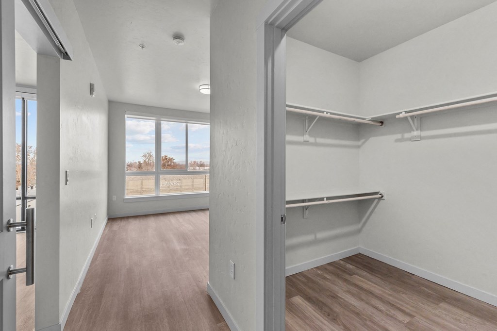Old Town Lofts Bedroom with Walk-In Closet